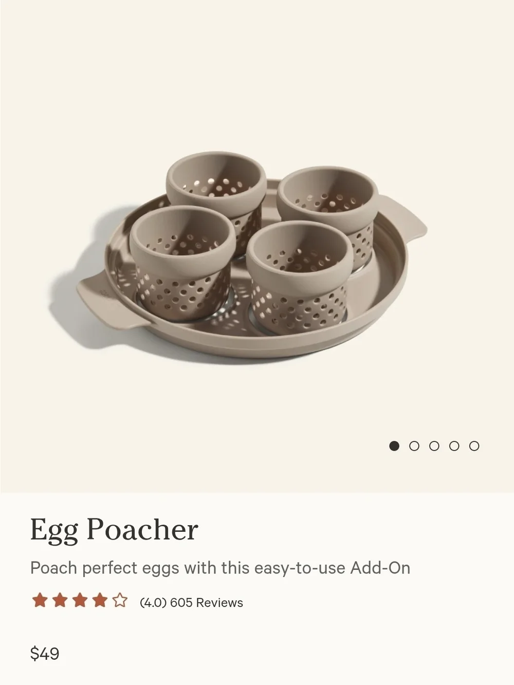 Our Place Egg Poacher & Steamer Set - Taupe